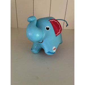 Fisher Price 2018 Blue Elephant Roller Baby Plastic Toy Clicking Sounds Rattle